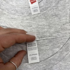 Hanes Shirt Mens 2XL Gray Crewneck Tagless Tee 4 Pack Cotton Blend Basic
