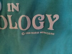 VTG 90s Barn Bum PHD in Muck-ology Country Western Cowboy Horse T Shirt L stable