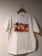 Vintage 90s Basketball Graphic T-Shirt Sports Hoop Shooter Art Fruit Loom XL
