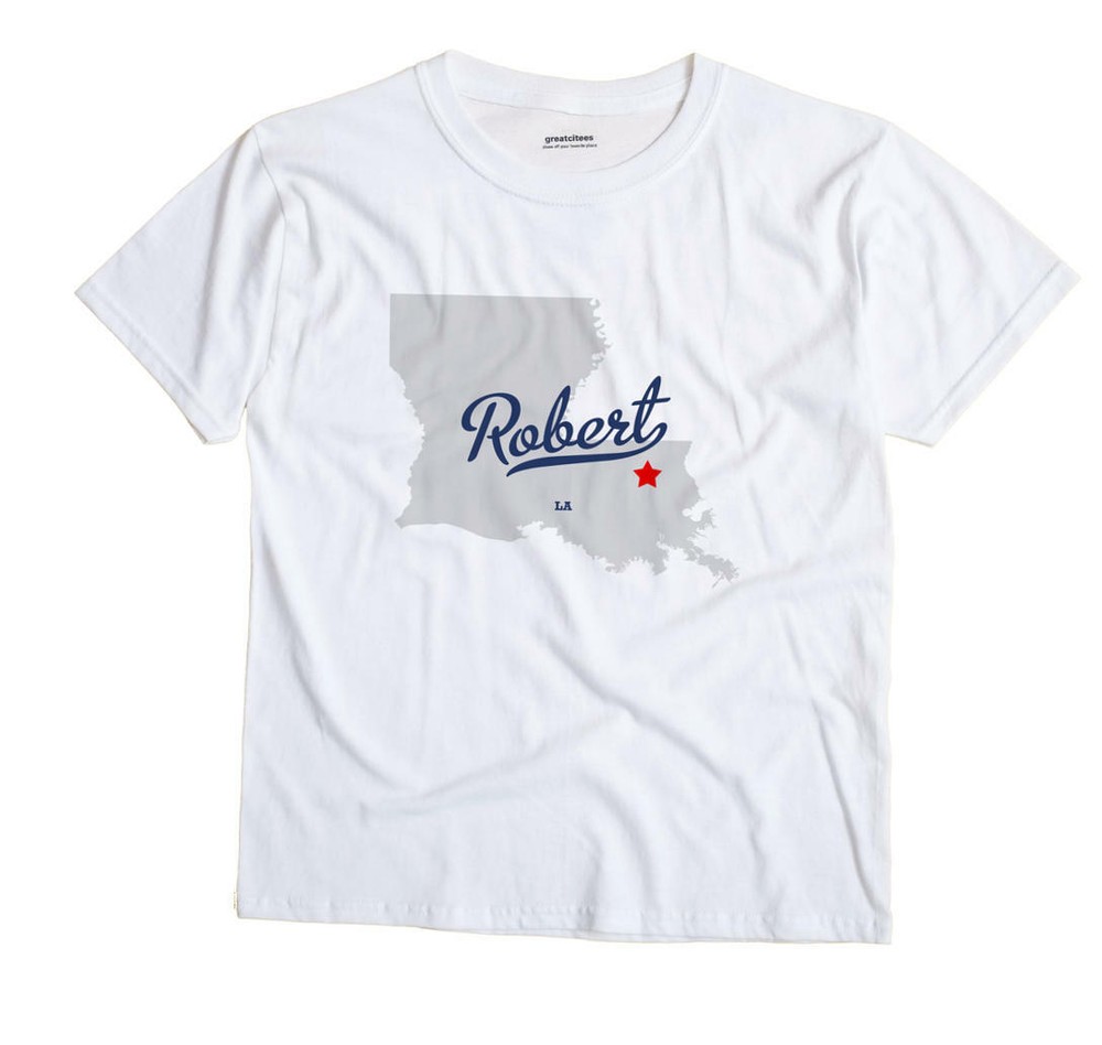 Robert Louisiana LA T-Shirt MAP