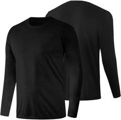 Men’s UPF 50+ Long Sleeve Rash Guard�CQuick Dry Sun Protection Shirt for Running