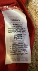 Lacoste Red Pima Cotton Jersey Crocodile Logo V-Neck T-Shirt Men’s M