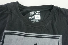 adidas The Go-To Tee Mens Medium M Black Basketball Shirt Grind Now Rise Later
