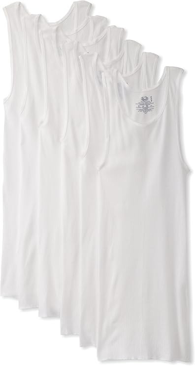 5-PACK Fruit Of The Loom Tag Free A Shirts 2XL 50-52″ White 100% Cotton