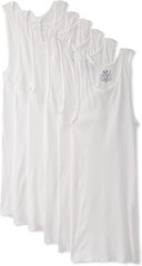 5-PACK Fruit Of The Loom Tag Free A Shirts 2XL 50-52″ White 100% Cotton