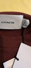 New Coach Men Limited Edition T-shirt Burgandy 2XL See MEASUREMENT.