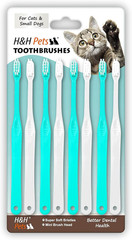H&H Pets Toothbrush for Small Dogs & Cats – Soft and Extra Small Toothbrush Desi