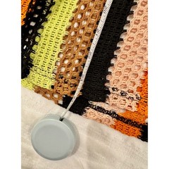 Mesh Crochet Knit Shirt Men’s Small Striped Festival Coastal Y2K Sheer Unisex
