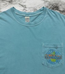 Chubbies Tee Men’s T Shirt Size M Turquoise Short Sleeve Sky’s Out Thighs Out