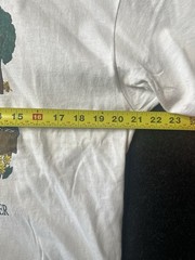 Vintage 1990s Single Stitch Hanes Heavyweight White T-Shirt Mens L Made in USA