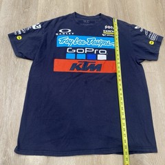 Troy Lee Designs TLD KTM GoPro Oakley Adidas Short Tee T-Shirt Blue 2XL Mens
