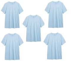 M&S Mens Pure Cotton 1, 3, 5 Pack Textured T-Shirt Top Summer ~ M L XL XXL XXXL