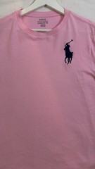 Polo Ralph Lauren Mens Pink Big Pony Crewneck T-Shirt Short Sleeve #3 XL 18-20