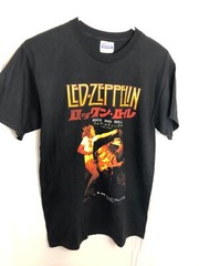 Vtg Deadstock 2007 Led Zeppelin Tee Shirt Rock 4 Sticks Japan S Black Graphic