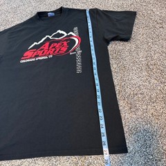 Apex Sports Black T-Shirt Colorado Springs Cotton Blend Men’s Size Large Motor