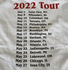 Remo Drive 2022 Tour T-Shirt White Medium M Alstyle Indie Rock Midwest Emo Band