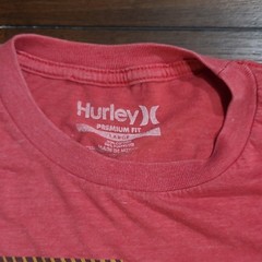 Hurley Graphic T-Shirt Red Men’s Large Short Sleeve Classic Crew Neck