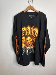 Paid In Full Eight & Nine T Shirt Crew Long Sleeve Mens Size XL Black 5170