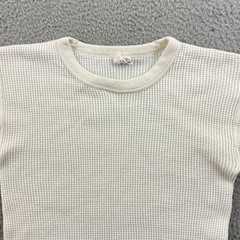 Vintage BVD Thermal Shirt Mens Small White Short Sleeve 60s Waffle Knit USA