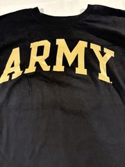 Fanatics Black Army Graphic Long Sleeve T Shirt Men’s XL