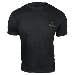 Browning Signature Buckmark T-Shirt (M)- Black/OD Green
