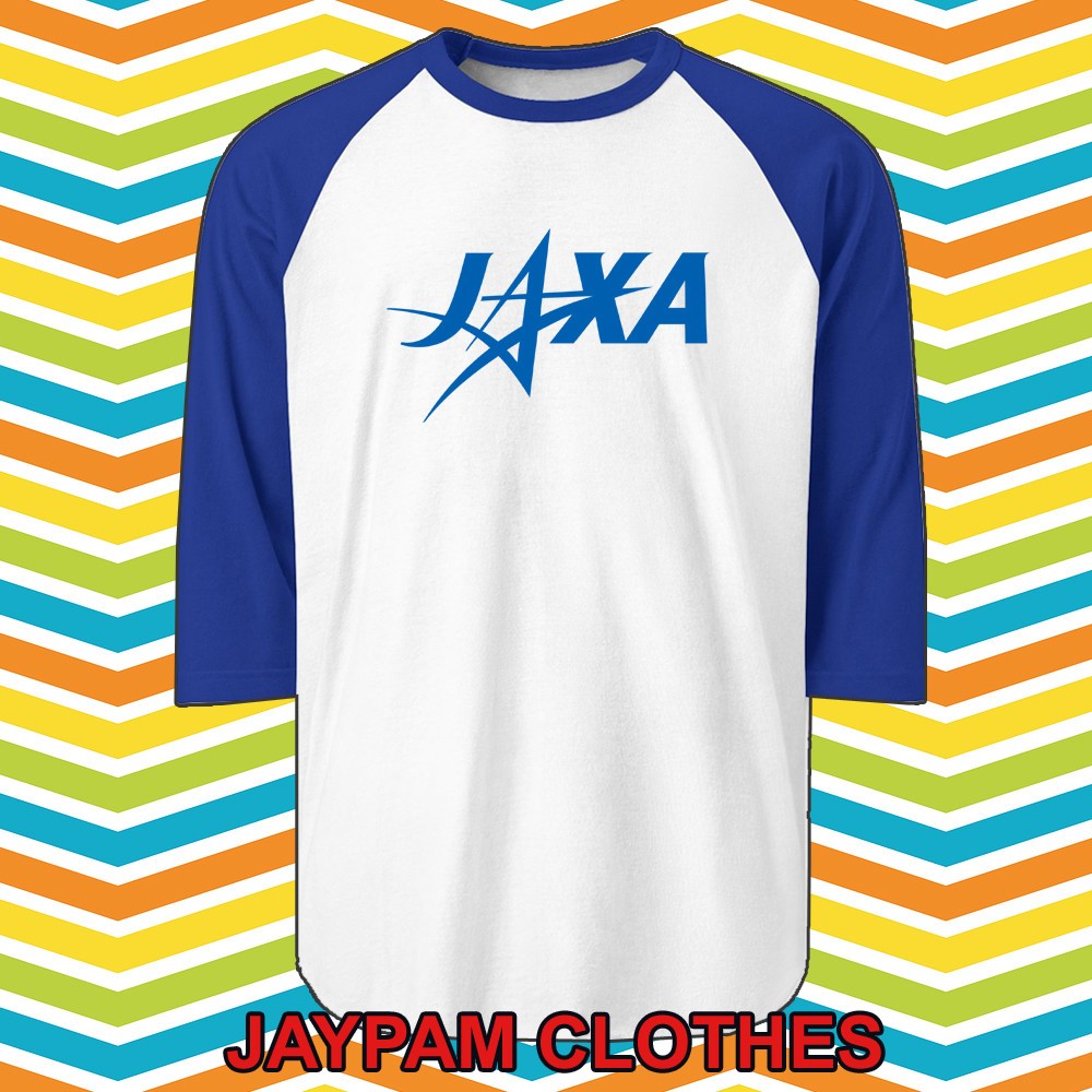 JAXA Japanese Aerospace Exploration Agency Men’s Raglan Blue Size S – 2XL