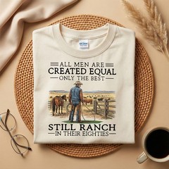 Cowboy Grandpa Shirt, Funny 80th Birthday Gift for Rancher T-Shirt