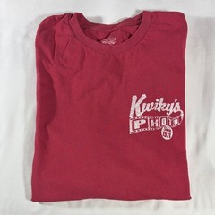 Daniel Cremieux mens red Kwiky’s Photo long sleeve crewneck t-shirt – size M