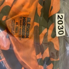 Alaskan Hardgear Duluth Trading Co Mens XL Tall Orange Camo Long Sleeve Shirt