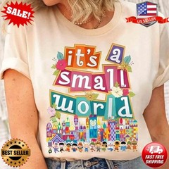 Retro Patel Fantasyland Park It’s A Small World T-Shirt | Disney Dreams S to 5XL