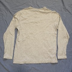 Patagonia Shirt Mens Large Beige Long Sleeve Daily Henley Organic Cotton Hiking