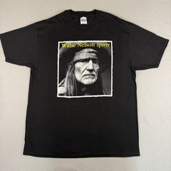 Hanes Beefy T-Shirt Men’s XL Black Willie Nelson Spirit On The Road Again Tour