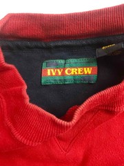 Ivy Crew Shirt Mens Large Red Crew Neck Long Sleeve Pullover Casual Outdoor