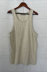 NEW Fear Of God Essentials Men’s Tank Top – Single Pair – Light Oatmeal – Medium