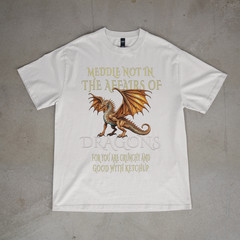 Do Not Meddle in the Affairs of Dragons Funny Fantasy Dragon T-Shirt
