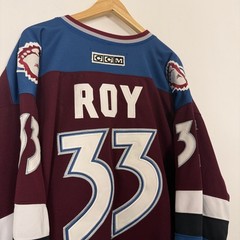 Vintage 90s Colorado Avalanche Patrick Roy NHL Hockey Authentic Jersey CCM XL
