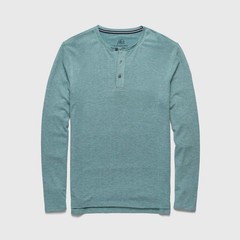 Surfside Supply Sean Ultra Soft Classic Henley Aqua Heather NWT MSRP $85 Large