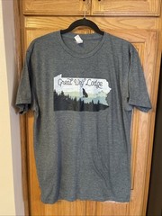 Great Wolf Lodge Grey Tshirt Mens Size Large Pa Pack Park Resort