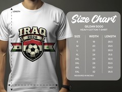 Iraq 2026 Football Fan T Shirt Soccer Supporters Gildan Cotton Family Top