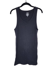 Goodfellow & Co Black Cotton Ribbed Knit Tank Top Size M