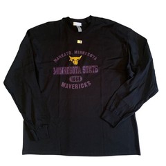 SDI Men’s Size 2XL Minnesota State University Mavericks Mankato Black T-Shirt