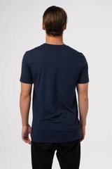 Fender Foil Spaghetti Logo T-Shirt, Blue, Size Small, Model #9123013096