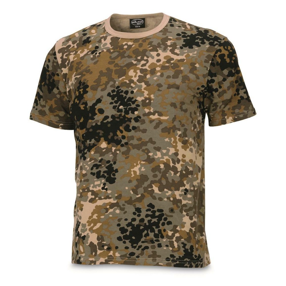 Russian Chinese Tibet Military Style T-Shirt Camouflage Tarn Mountain Camo Hunt