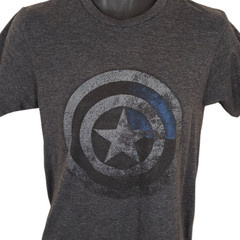 Captain America T Shirt Mens Size Small Gray Marvel Comics Superhero