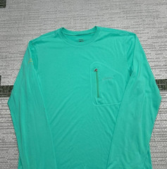 Patagonia Tropic Comfort Shirt Mens Medium Blue Fleece *Logo