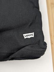 5pk LEVI’S BLACK TANK TOPS, SIZE LARGE (42-44), 60% Cotton / 40% Polyester, NEW