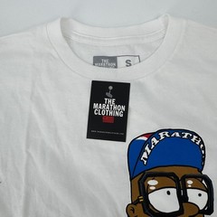 The Marathon Clothing TMC Nipsey Hussle Bart Simpson Graphic T-Shirt White Small