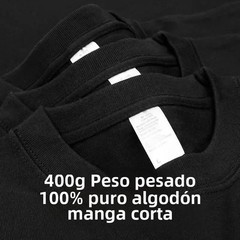 Unisex Heavyweight Pure Cotton Shirt Summer Loose Fit Breathable Casual Tee Gift
