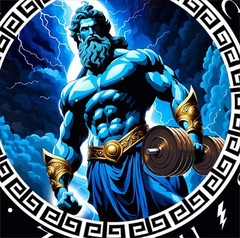 Iron Gods Orphic Zeus Gym T-Shirt, Gym Outfit, Greek God Clothing, Workout Shirt