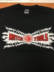 Matco Tools T Shirt Black with Wrench Fist Logo Size S Gildan Cotton